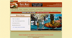Desktop Screenshot of hayesmeats.com